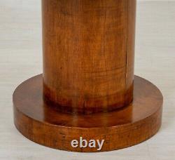 Art Deco Side Table Cylindrical Occasional Sycamore Circa 1930