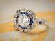 Art Deco Style 2.10 Ct Simulated Diamond Victorian Engagement Ring In 925 Silver