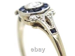 Art Deco Style 2CT Lab-Created Diamond Halo Lovely Engagement Ring In 925 Silver