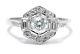 Art Deco Style Diamond Ring 0.90ct 18ct White Gold