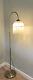Art Deco Style Glass Tall Floor Lamp Beaded Marbled Frosted Glass Lamp