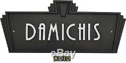 Art Deco Style House Name Plaque sign door plaque retro sign 1930s 1940s