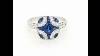 Art Deco Style Sapphire And Diamond Ring