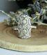 Art Deco Style Simulated Diamond Sparkle Edwardian Engagement Ring In 925 Silver