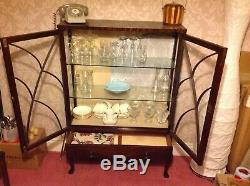 Art Deco display cabinet. Gin cabinet. Vintage drinks cabinet. Shabby Chic