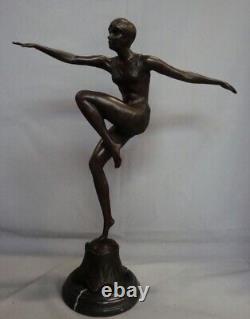 Art Nouveau Style Statue Sculpture Art Deco Style Bronze