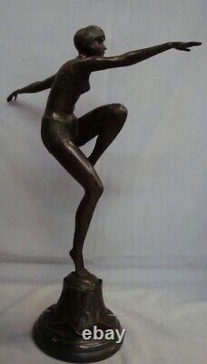 Art Nouveau Style Statue Sculpture Art Deco Style Bronze