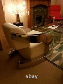 Aviator Aniline Leather Rocket Armchair / Club Chair