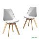 Bn Dining Chair Eiffel Inspired Solid Wood Abs Plastic Jamie Tulip Padded Seat