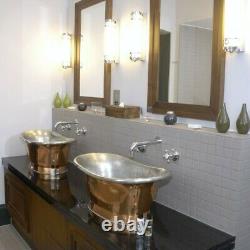 Bathtub Basin sink -Copper sink oval-copper Bathroom countertop sink