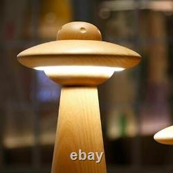 Bedroom Wooden Table Lamps LED Cozy Home Lights Decoration Style Knob Switching