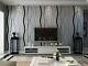 Black & Gray Natural Textured 3d Non-woven Wallpaper Roll Living Room Home Decor