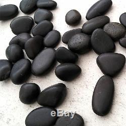 Black Pebbles Natural Decorative Stones Rocks Cobbles Wedding Decor Aquarium