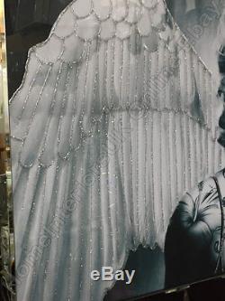 Black & white Marilyn Monroe pictures with wings, crystals & mirror frames