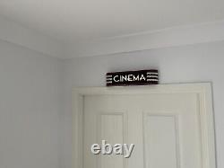 CINEMA light up sign Battery Operated artdeco JUNE SALE Free UK Shipping