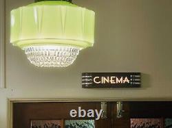 CINEMA light up sign Battery Operated artdeco JUNE SALE Free UK Shipping