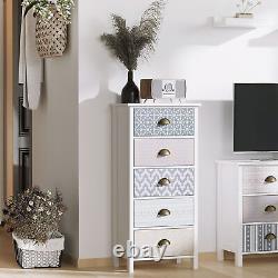 Chest of Drawers 5-Drawer Dresser Storage Cabinet With Handle Bedroom Living Room