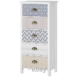 Chest of Drawers 5-Drawer Dresser Storage Cabinet With Handle Bedroom Living Room