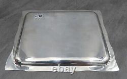 Christofle Silver Plated Desk Tray French Contemporary Modern Art Deco Style