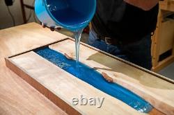 Clear Resin And Wood Epoxy Center Dining Table Top For Home Outdoor Furniture