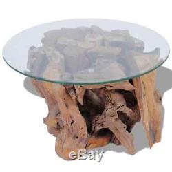 Coffee Table End Side Solid Teak Driftwood 60 cm Living Room Home Decor