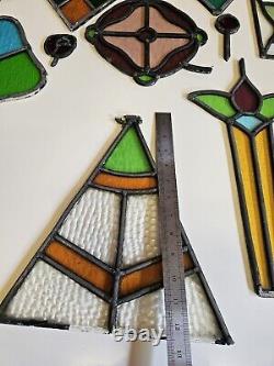 Collection Vintage Antique, Art Deco stained glass panel Tiffany Style Designs