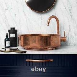 Copper Vessel sink, basin round Polished sink -Countertop Basin Vanity Sink