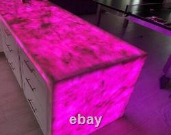 Countertops With Quartz Stone Slab Premier Backlit Bar Countertop Panel Decor