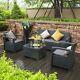 Cube Rattan Garden Furniture Set Chairs Sofa Table Outdoor Patio Wicker 5 Seater