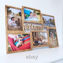Custom Collage Picture Frames Multi photo Frame Wooden Wall Decor personalized