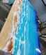 Custom Made Ocean Epoxy Dining Table Conference Office Meeting Desk Hallway Deco