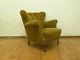 Dk053 Danish Winged-back Lounge Chair Vintage Retro Twentieth Century