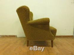 DK053 Danish Winged-Back Lounge Chair Vintage Retro Twentieth Century