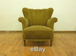 DK053 Danish Winged-Back Lounge Chair Vintage Retro Twentieth Century