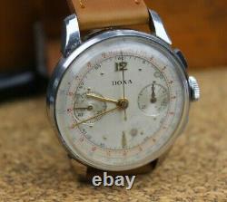 Doxa Vintage Chronograph Mens Wrist Watch Landeron 51 Swiss Mechanical