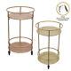 Drinks Trolley Bar Cart With Shelves Art Deco 30's Vintage Table Storage Rack