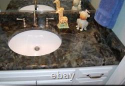 Elegant Labradorite Stone Bathroom Vanity, Handcrafted Luxury for Your Home Deco