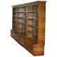 Enormous Mid Century Modern 500cm Wide Walnut Bookcase With Drawers & Cupboards