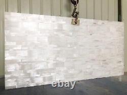 Epoxy Coffee Table Top for Cafe Decor Selenite Patio End table with Classy Look