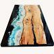 Epoxy Table Top, Resin Dining Table, Chestnut Table Acacia Wood Deco