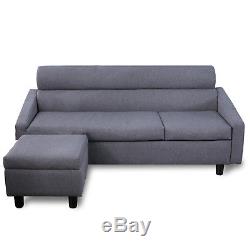 Fabric Corner Sofa Set Suite with 2 cushion Sofa Suite Couch Settee Corner Couch