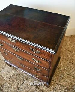 Fine 18th Century Georgian Oak Bed Side Hall Table Cabinet Chest of Drawers