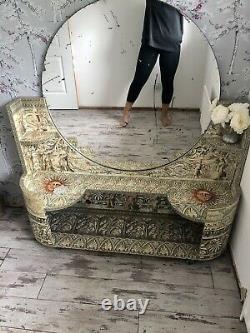 Fornasetti Style Dressing Table Decoupage French Mirror Console 50s 60s Unusual