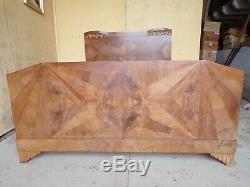 Freench Art Deco Style Double Bed Circa 1930 (hs184)