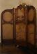 French Antique Rococo Style Mahogany And Rattan Screen Room Divider