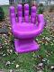 Giant Bright Purple Right Hand Shaped Chair 32 Adult 70s Retro Eames Icarly New