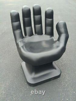 GIANT Black HAND SHAPED CHAIR 32 tall adult size 70's Retro EAMES iCarly NEW
