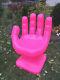 Giant Neon Pink Left Hand Shaped Chair 32 Adult 70's Retro Eames Icarly New