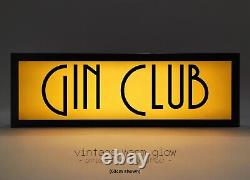 GIN Led Light Signs vintage or white glow see the selection usb