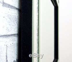 Gatsby Crystal XL Glass Framed Rectangle Venetian Bevelled Wall Mirror 120x80cm